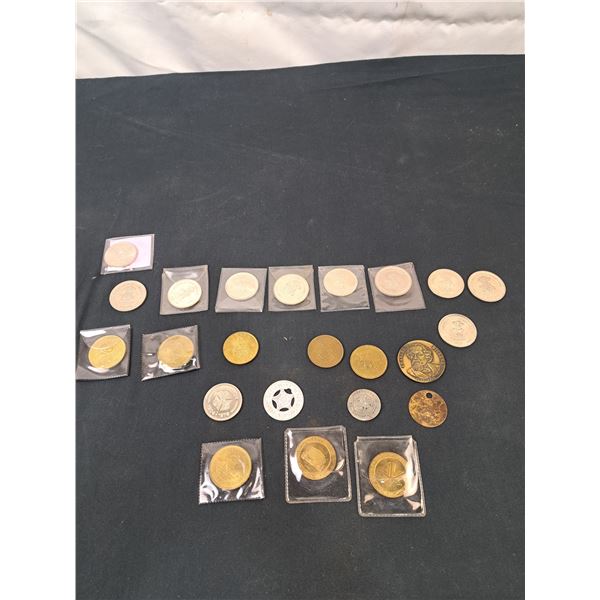 Assortment of Medallions and Klondike Dollars