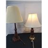 Image 1 : Vintage Lamps with a Wooden Base