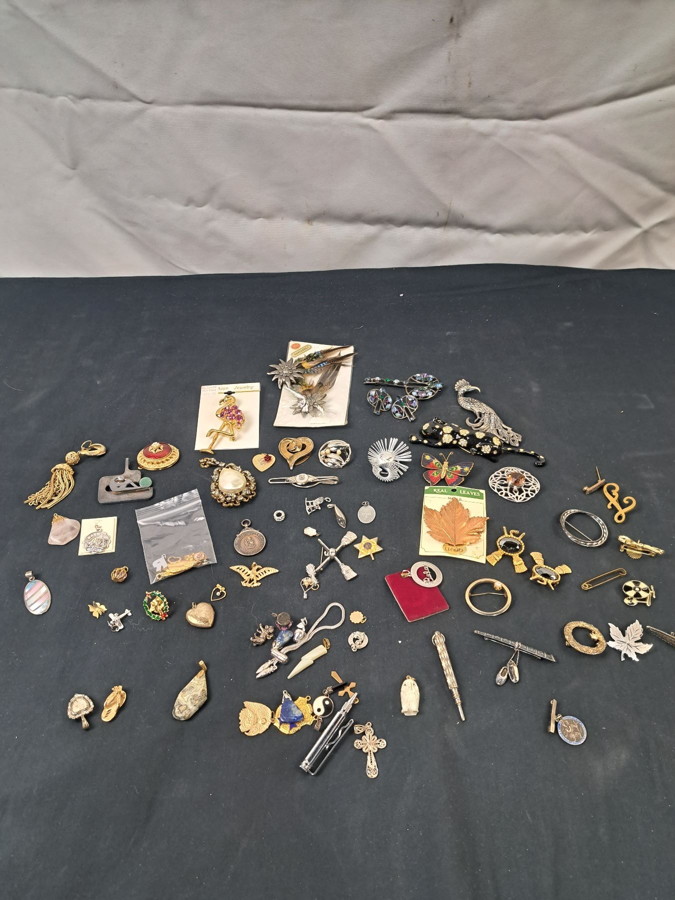 Pin Collection Assorment Assortment of Pendants and Pins - Sunrise Estate Services Ltd