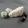 Image 2 : Lot of Polished Garnet, Tree Agate & Raw Quartz Specimens