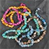 Image 1 : Set of 5 Strands of Multi Colour Gemstone Agate Beads