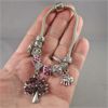 Image 2 : Beautiful Pandora Style Charm Bracelet with Amethyst Tree of Life