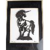 Image 9 : Unicorn Wood Intarsia, Framed Unicorn 3D Picture, Musical Unicorn Snowglobe