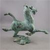 Image 2 : Vintage Galloping Horse on a Flying Swallow Bird Cast Iron Sculpture