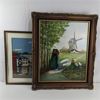 Image 1 : Vintage Framed Needle Point & Framed Painting 