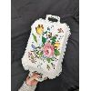 Image 4 : Vintage Hand Painted Floral Tray Made in Italy 14" x 9"