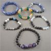 Image 1 : Set of 6 Gemstone Beaded Bracelets - Blue Quartz, Sodalite, Opalite and others!