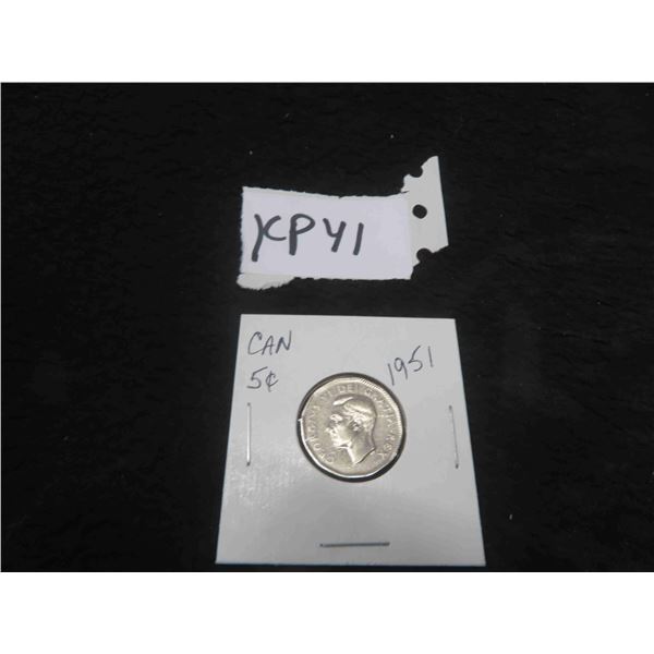1951 Canada Silver 25 Cent Coin 1951-canada-silver-25-cent-coin