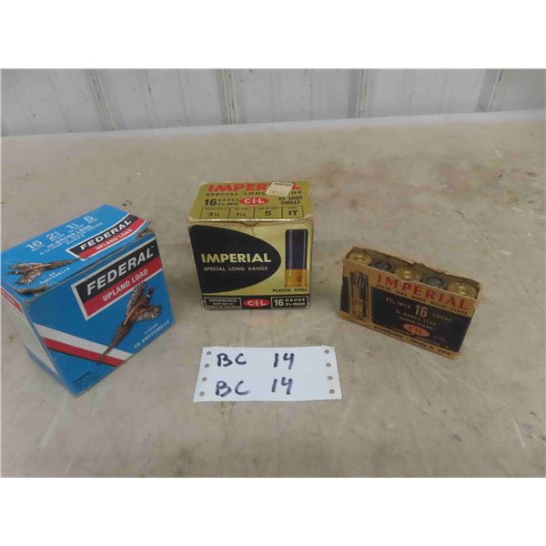 45 Rounds 16 Gauge Ammo : (5) Slugs , (40) Ammo 2 3/4 **MUST PROVIDE PROOF 