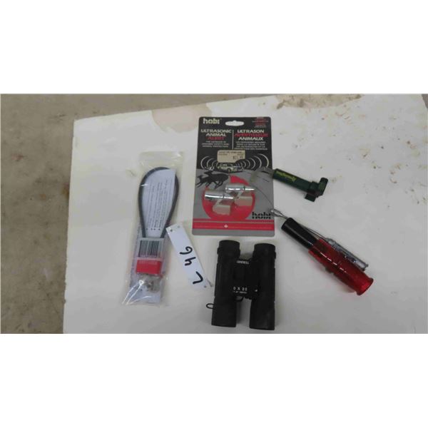 Bushnell 10x25 Binoculars, Gun Lock, Ultrasonic Animal Alert, 2 Bore