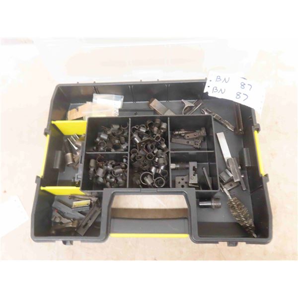 Gun Parts ; Sights, Trigger Guard, Mounts, plus more - In An Organizer