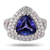 Image 1 : 2.66 ctw Tanzanite and 0.97 ctw Diamond 14K White Gold Ring