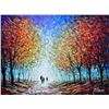 Image 1 : M. BRAVER ** TREES IN BLOOM ** SIGNED ORIGINAL ACRYLIC