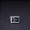 Image 1 : 18k White Gold Sapphire & Diamond Ring