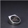 Image 4 : 18k White Gold Sapphire & Diamond Ring