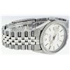 Image 2 : Rolex Mens Stainless Steel 36MM Silver Index Engine Turn Datejust Wristwatch