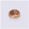 Image 4 : 14K Rose Gold & Moissanite Ring