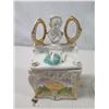 Image 2 : Multiple Trinket Boxes w/ Lids & Figurines: Cats, Sleeping Beauty, etc