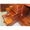 Image 8 : Koa Wood Gun Cabinet w/ Glass Doors, Separate Bottom Cabinet w/ Drawers 40"x16" x78"H