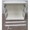 Image 1 : White 3-Tier Dresser (missing drawers & hardware) 38"x33"x18"