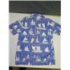 Image 8 : Vintage JAR Hawaii Blue Sailboat Theme Aloha Shirt