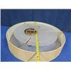 Image 8 : Large Round Ceiling Lamp w/ Woven Shade, 30" Dia, 6"H