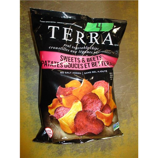 SHELF PULLS (AS IS):  TERRA SWEET & BEET CHIPS (170G) - BAG