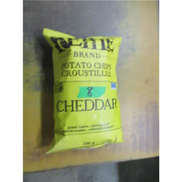 SHELF PULLS (AS IS):  KETTLE CHEDDAR CHIPS (198G) - BAG