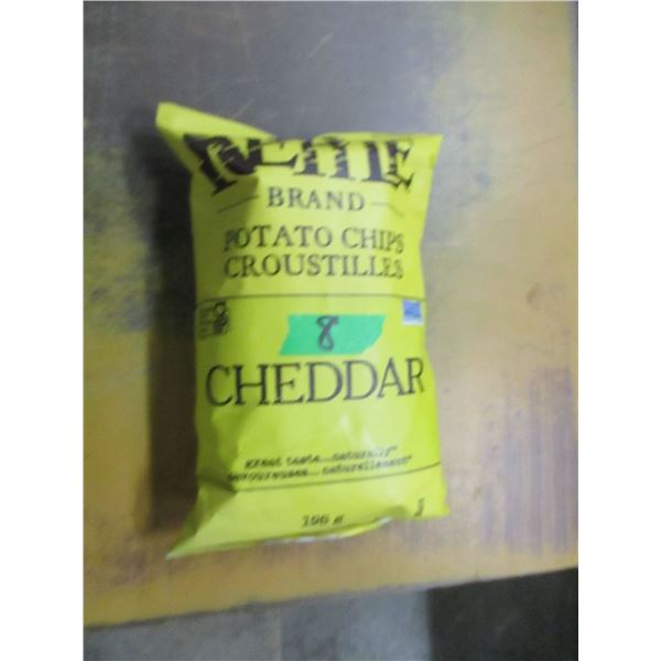 SHELF PULLS (AS IS):  KETTLE CHEDDAR CHIPS (198G) - BAG