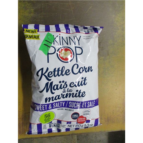 SHELF PULLS (AS IS):  SKINNY POP KETTLE CORN (150G) - BAG