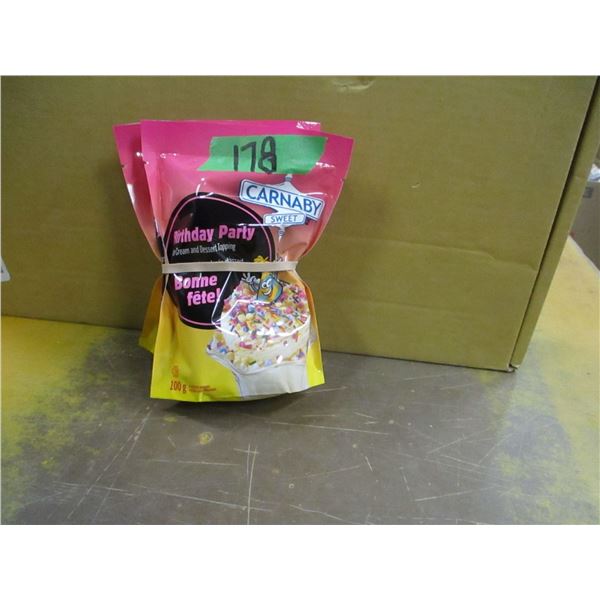 SHELF PULLS (AS IS):  BIRTHDAY PARTY TOPPING - 2 PACKAGES