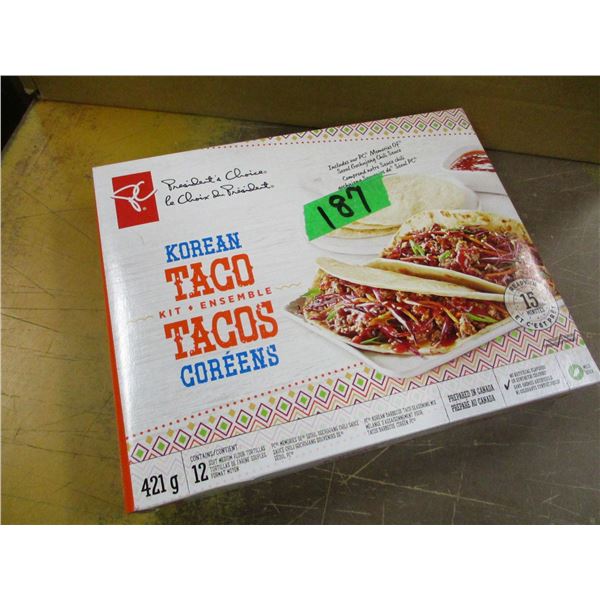 SHELF PULLS (AS IS):  KOREAN TACO KIT (421G)