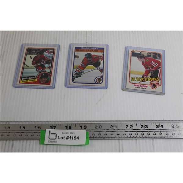 (3) Vintage OPC Dennis Savard Cards - Rookie Card