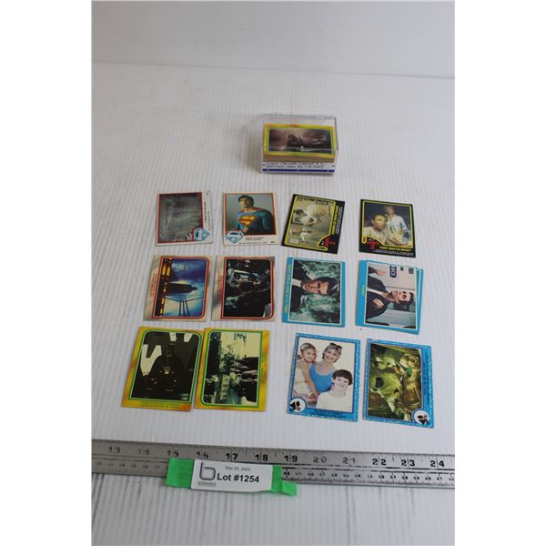 (75) Trading Cards - Vintage Star Wars, Superman, E.T., Happy Days, Jaws, etc.