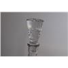 Image 2 : Crystal Decanter, (6) Champagne Flutes "Masquerade" Pattern