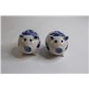Image 3 : Numbered Hand Painted Delfts Salt and Pepper Shakers