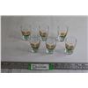 Image 1 : (6) 1980s Hungarian Palinka Shot Glasses