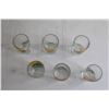 Image 4 : (6) 1980s Hungarian Palinka Shot Glasses