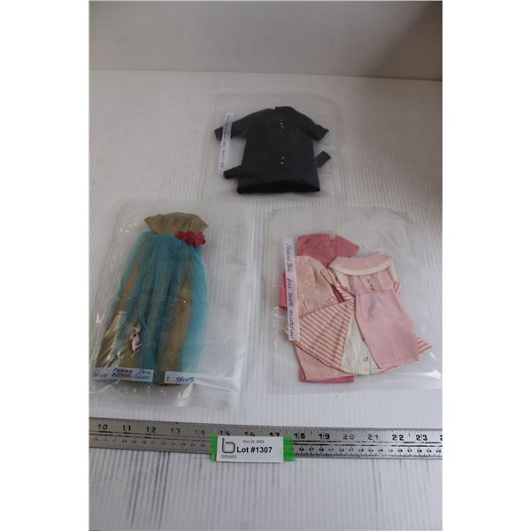 Fashion Doll Evening Dress, Jacket, and Coat; Fashion Doll Pink Dress Collection, Fashion Doll Eveni