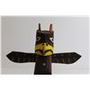 Image 2 : Wooden Totem Pole - 15 1/4" Tall, Signed & Dated Sept 18 1958