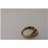 Image 4 : ^ Silver Diamonds Gold Plated Ring - Minor Tarnishing