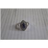 Image 2 : ^ Silver with Low Clarity Diamonds and Tanzanite Ring