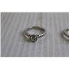 Image 2 : ^ (2) Silver CZ Rings