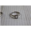 Image 3 : ^ (2) Silver CZ Rings