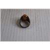 Image 3 : ^ Silver with Milky Amber Ring