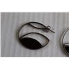 Image 2 : ^ Silver + Natural Authentic Amber Earrings