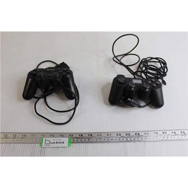 (2) Off-Brand PlayStation Controllers