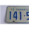 Image 2 : Saskatchewan 1972 License Plate