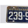 Image 2 : Saskatchewan 1962 License Plate