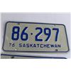 Image 3 : Pair of Saskatchewan 1976 License Plates